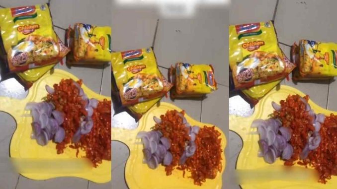 "My cousin are the perfect fit for Yoruba boys" – Nigerian lady sh0cked by cousins excessive pepper mix in noodle dish (WATCH)