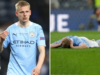 Zinchenko reveals 's***' Champions League final display left him in tears with Arsenal star not eating for two days