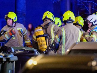 Fire crews battle blaze at Scots flat as paramedics rush to scene to help injured residents