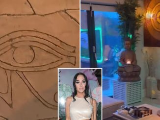 Watch as Tulisa reveals home makeover with new kitchen, living room and ‘Egypt wall’ ahead of I’m A Celebrity appearance