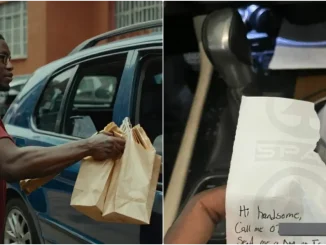 Man shares shocking note from a lady eying him at a shopping mall