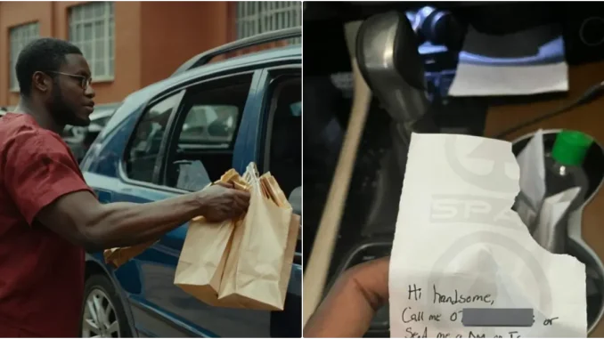 Man shares shocking note from a lady eying him at a shopping mall