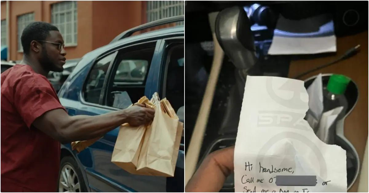 Man shares shocking note from a lady eying him at a shopping mall