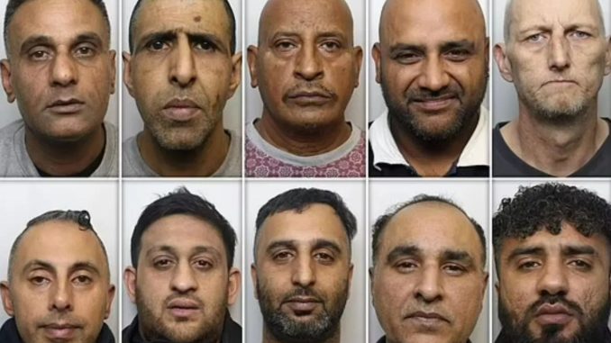 Twenty sexual predators who raped girls as young as 12 in vile 10-year spree are jailed for 219 years