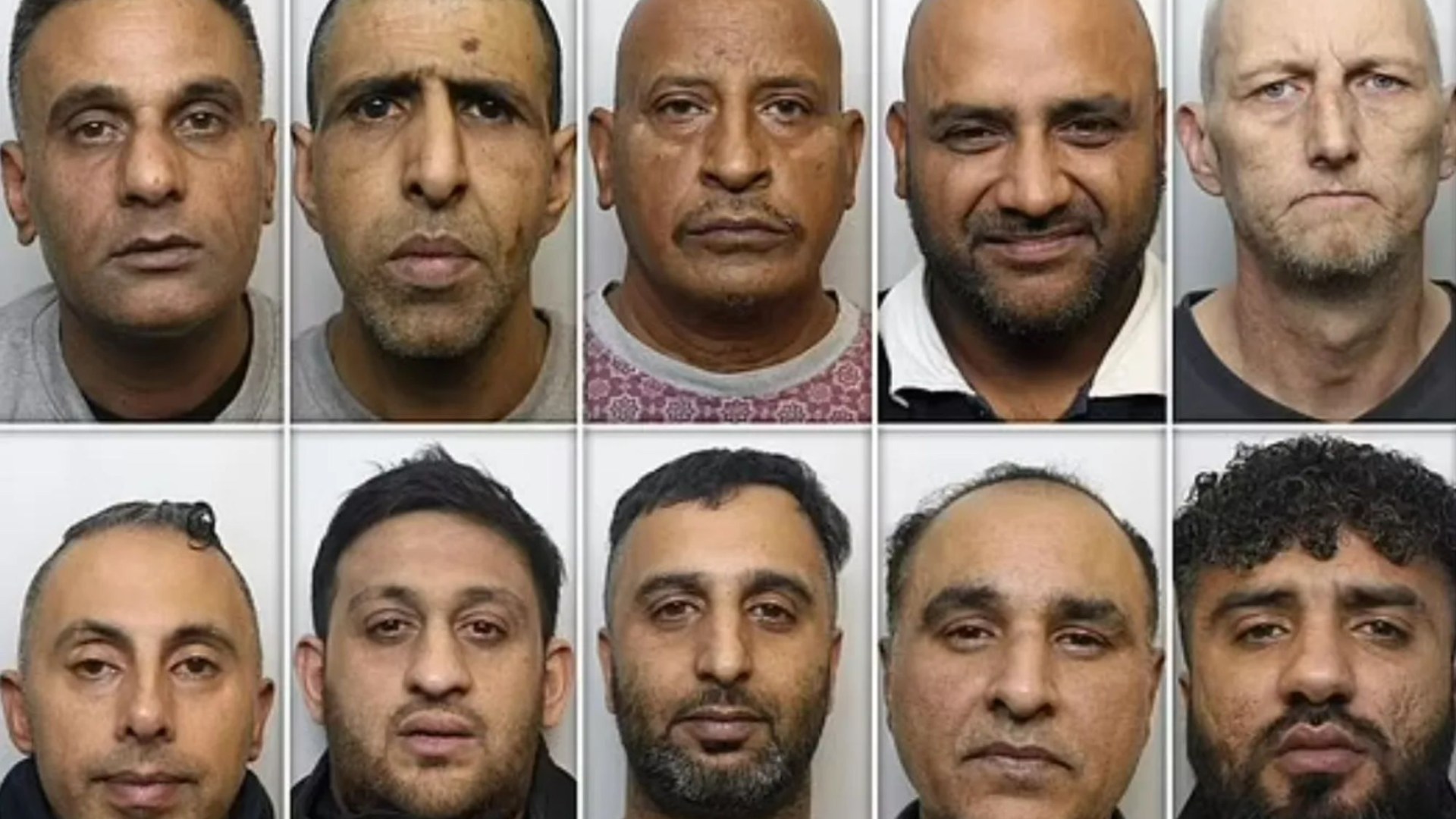 Twenty sexual predators who raped girls as young as 12 in vile 10-year spree are jailed for 219 years