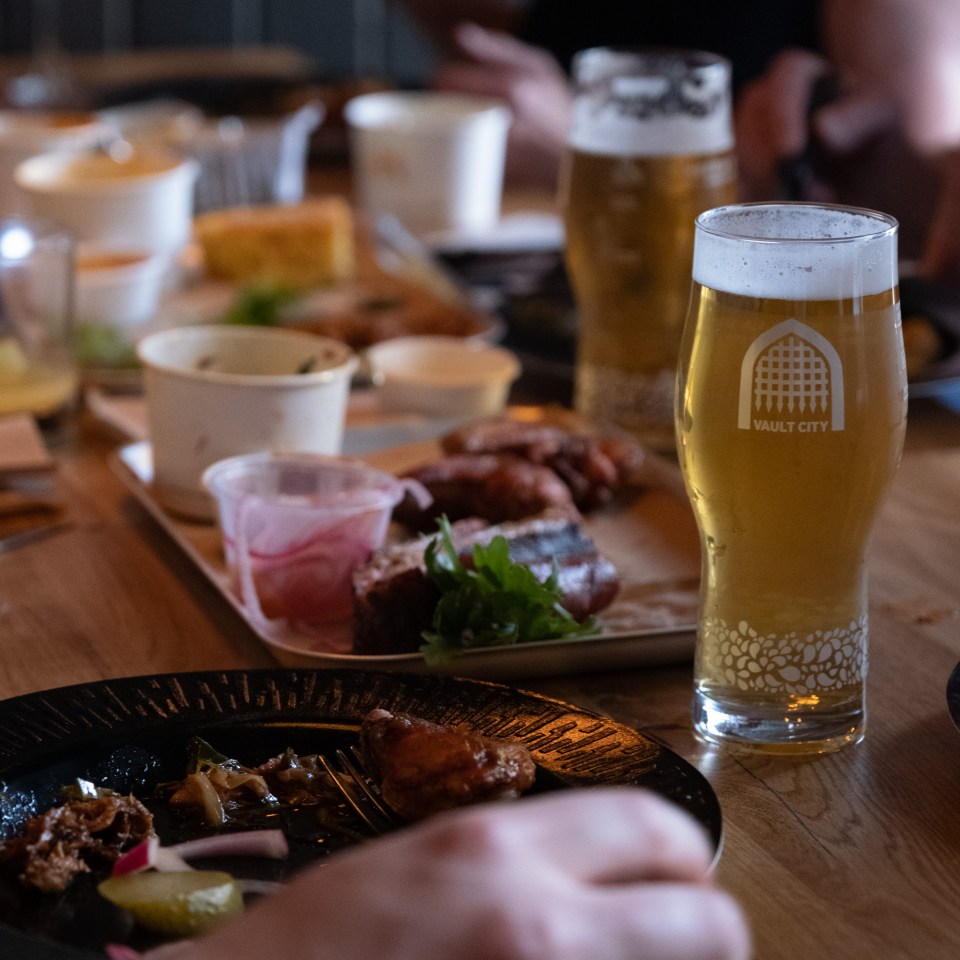 The taproom serves up craft beer and also has a pop-up kitchen