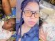 "This baby no come play oo" – Nigerian mum astonished as her 3-week-old infant grasps and holds feeding bottle without support (VIDEO)