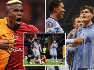 Galatasaray 3 Tottenham 2: Postecoglou pays price for much-changed side as Turkish giants go top of Europa League table