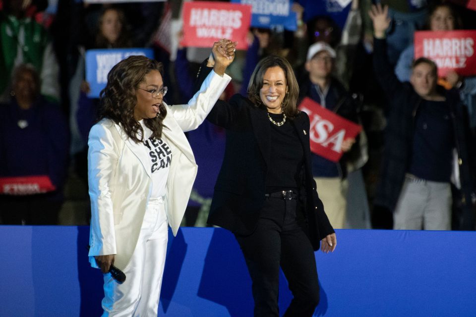 Another huge name endorsing the Democrats was Oprah Winfrey