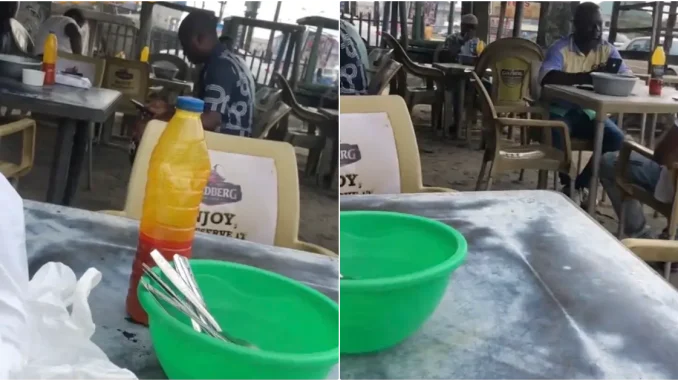 Viral video of pepper soup joint serving palm oil as 'safety drink'