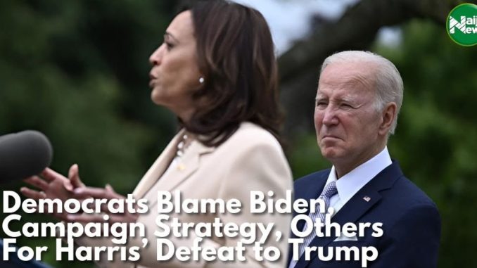 Democrats Blame Biden, Campaign Strategy, Others For Harris’ Defeat To Trump