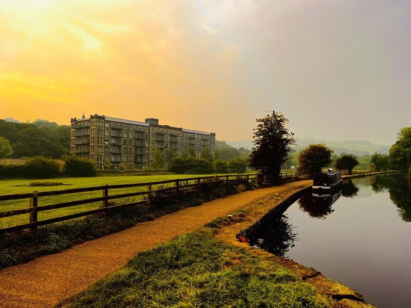 The former mill is set in glorious Yorkshire countryside