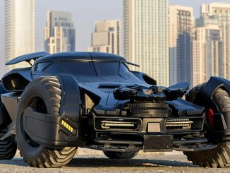 Matte black Batmobile with 'GOTHAM' number plate and double rear wing spoilers goes to auction - and it could be yours