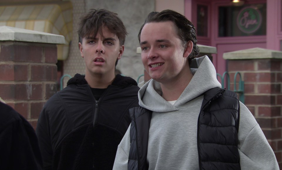 Character Matty, pictured in grey, was last seen on screen in October 2023