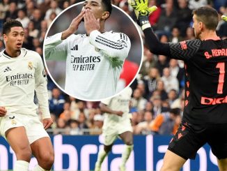 Jude Bellingham ends Real Madrid goal drought as 'world class' Vinicius strike vs Osasuna finishes horror week on a high