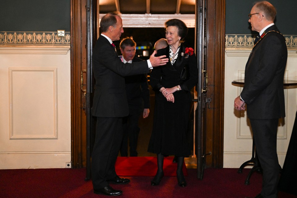 Princess Anne arrives