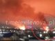 Watch as Ukraine unleashes biggest ever drone strike on Moscow sparking inferno at Russian army base as flights grounded