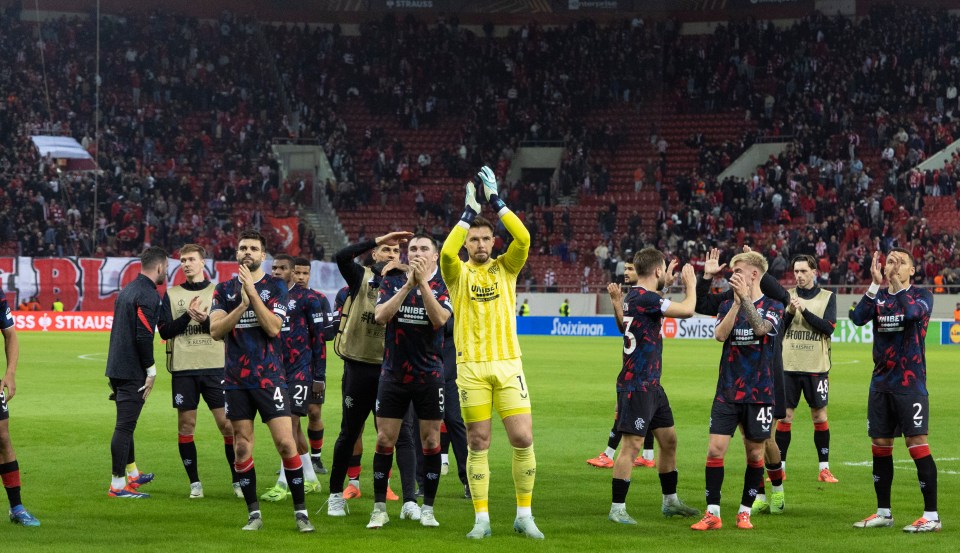 Gers managed a 1-1 draw against Olympiakos in the Europa League on Thursday but still trail Celtic and Aberdeen by nine points domestically