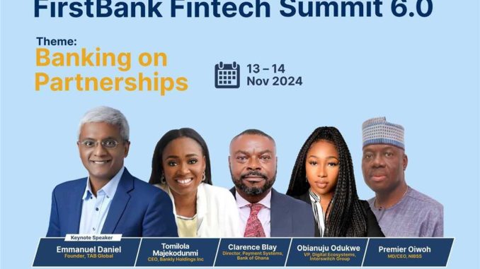 FirstBank Hosts Fintech Summit 6.0, Launches Fintech Innovators Pitch Programme