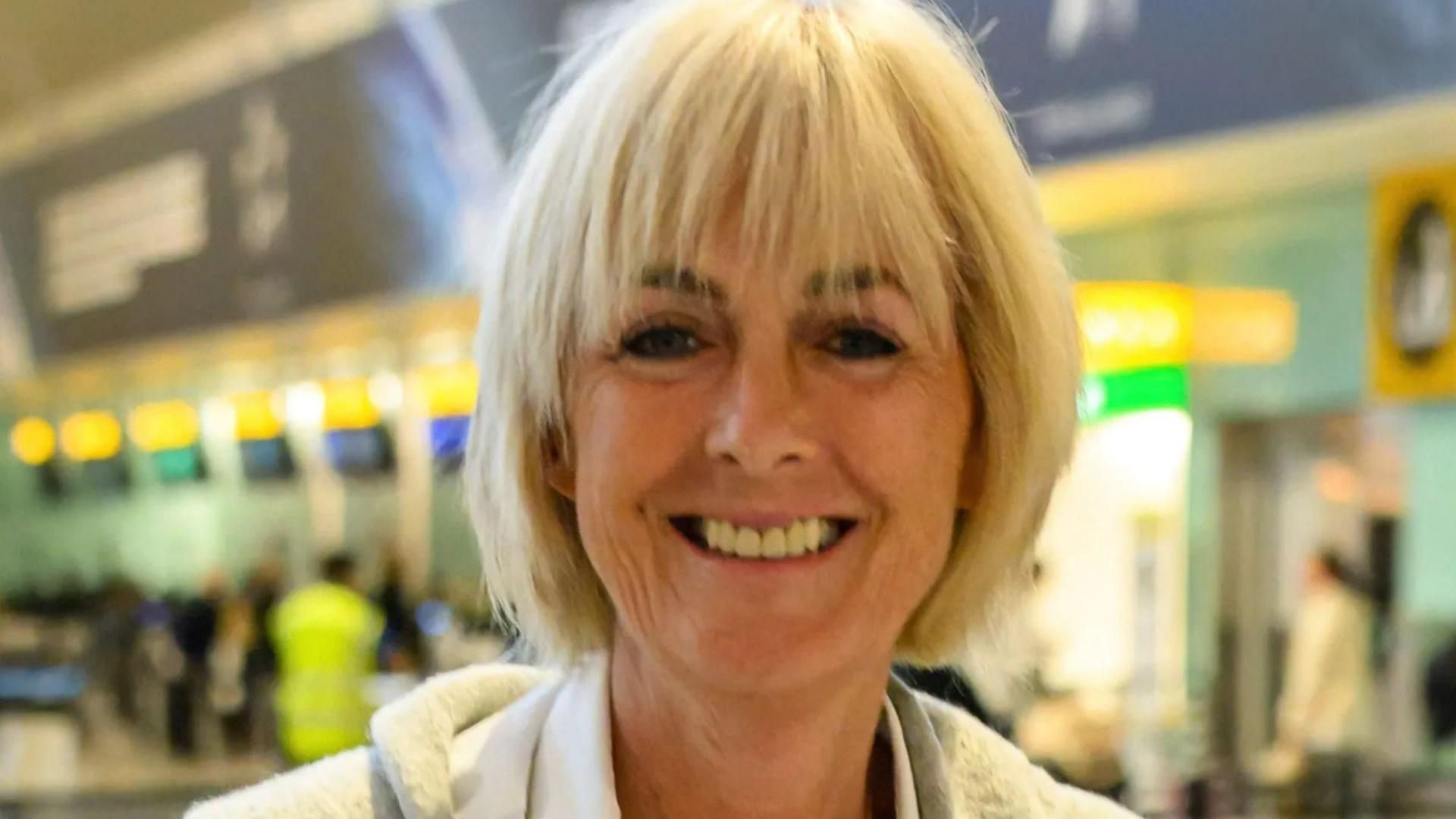 The Sun columnist and Loose Women star Jane Moore flies out of London to join I'm A Celeb cast in Australia