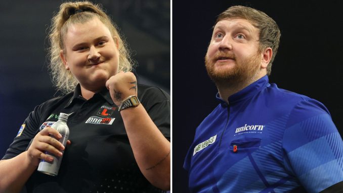 Beau Greaves speaks after thrashing Fallon Sherrock's partner Cameron Menzies in Grand Slam of Darts mauling