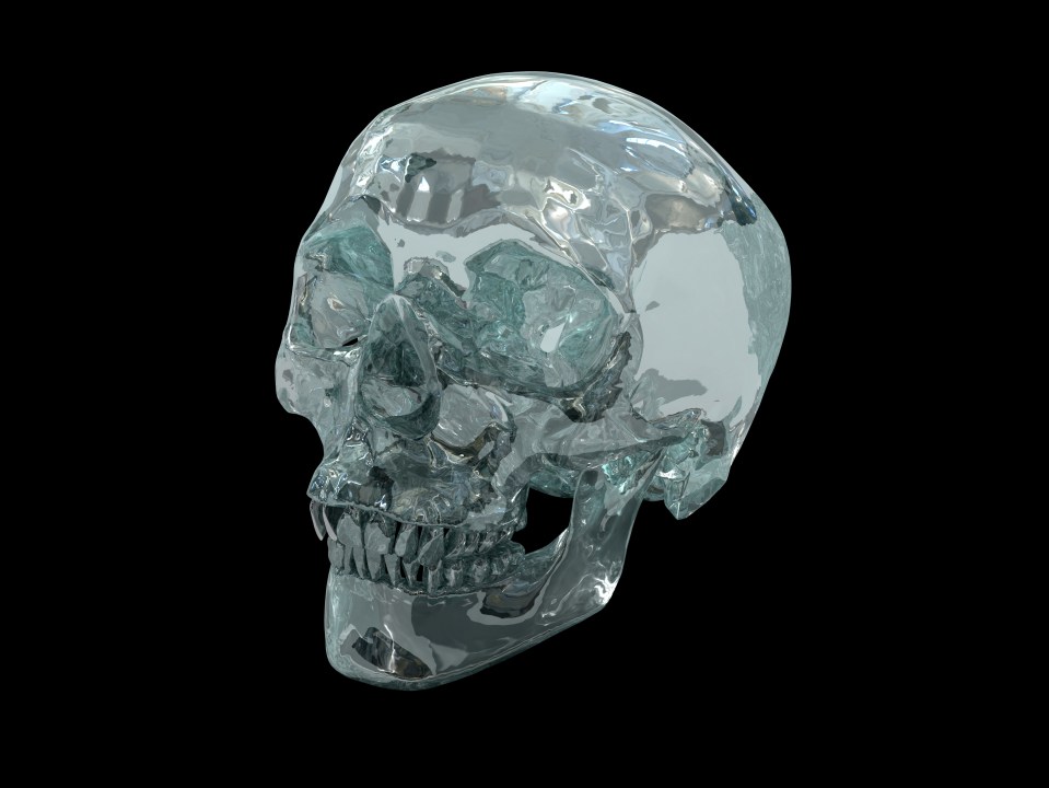 A stock image of a crystal skull