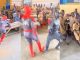 "These kids will never forget this day" – Pupils go w!ld as Spider-Man and Black Panther pays surprise visit to primary school (WATCH)