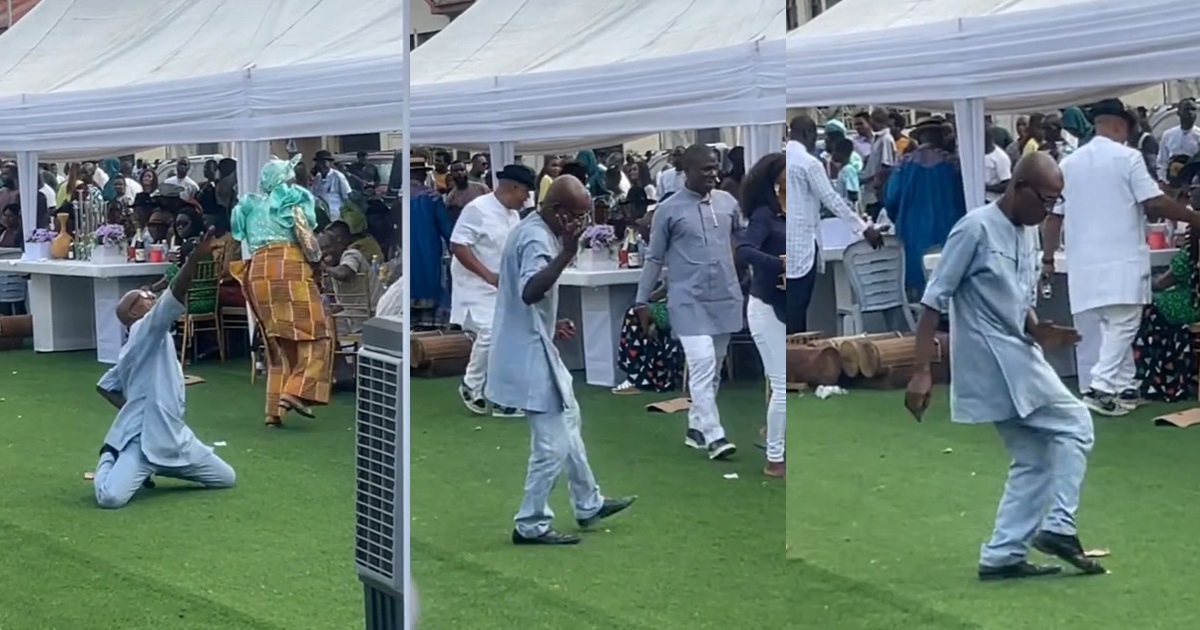 "Born to be a performer f0rced to be a father" – Wedding guest left speechless as man ste@ls show with epic Michael Jackson moves (VIDEO)