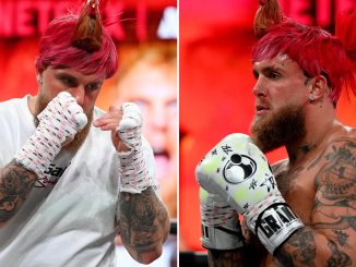 Jake Paul shows off dramatic new look by wearing ROOSTER hat in open workout for Mike Tyson fight