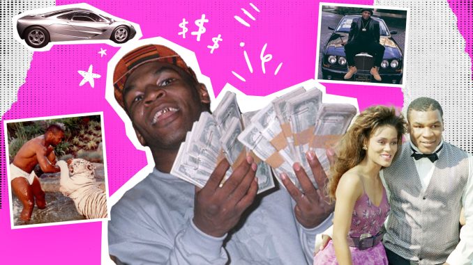 How Mike Tyson blew $400m with reckless spending on mansions, fast cars, women, drugs, pet tigers and $2.2m BATH TUB