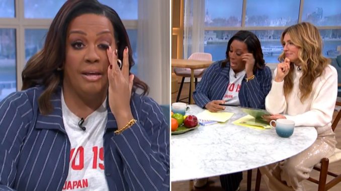 Alison Hammond breaks down in tears live on This Morning after rare comment about toyboy boyfriend