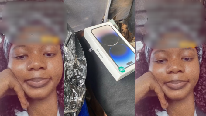 "More reason not to give you" – Male admirer shows off iPhone 14 Pro box after lady refuses to share number (WATCH)