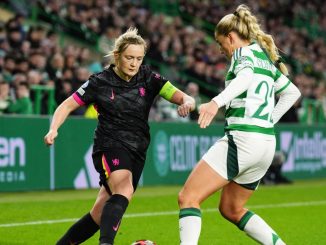 Erin Cuthbert dons blue nail polish but can't deliver Celtic Park goal as Sadiku hails Hoops' Chelsea history makers