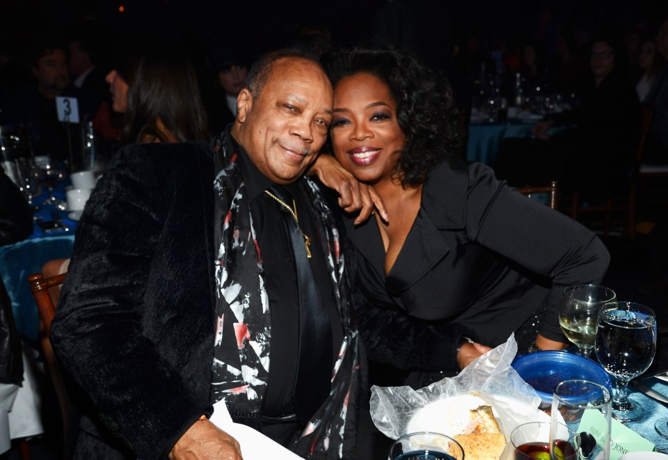 Quincy Jones and Oprah Winfrey performed together in Los Angeles in 2013