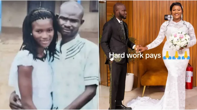 Couple shares throwback photo from days of 'humble beginning'