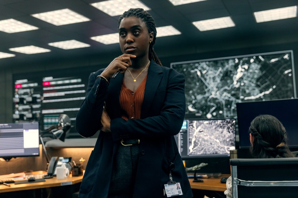 Lashana Lynch, who isn’t up to the task of playing the lead secret service investigator role of Bianca Pullman