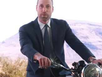 Prince William tests cutting-edge special effects on virtual motorbike ride through Arizona