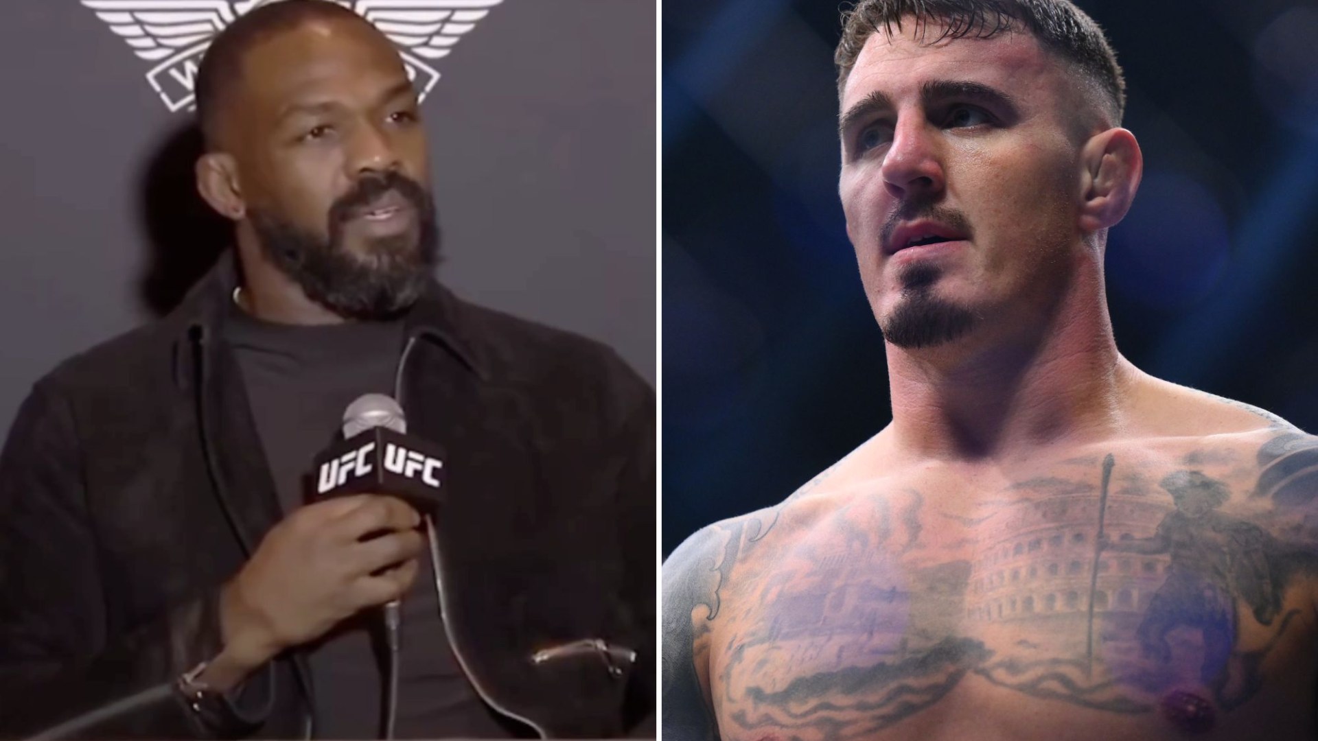 Watch moment Jon Jones makes UFC 309 fans all say same thing with savage Tom Aspinall 'a**hole' rant ahead of return