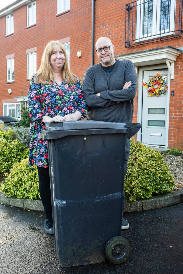 Hannah Winter and partner Sharif Hussain have raised concerns about stinky bins