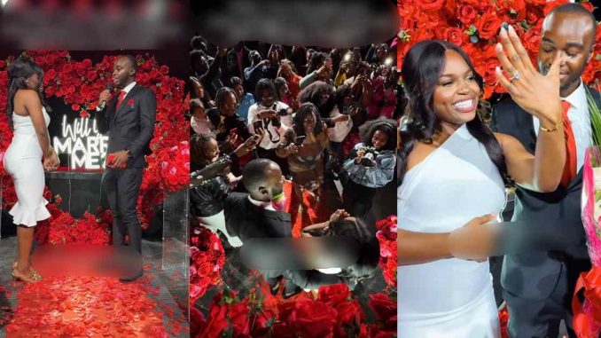 Lady was astonished as choir rehearsal turned out to be a surprise wedding proposal (WATCH)