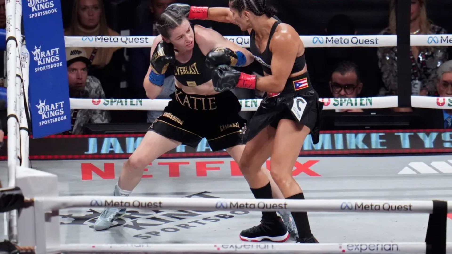 Katie Taylor controversially BEATS Amanda Serrano in rematch on Mike Tyson vs Jake Paul card as fans rage at decision