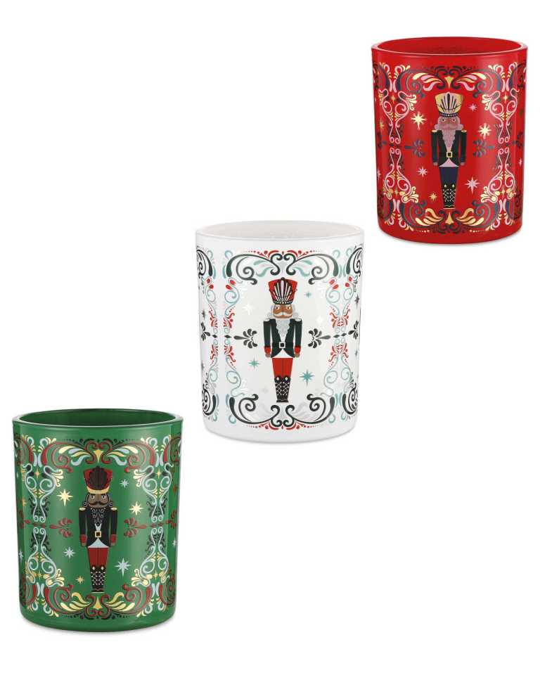 Also on offer are these adorable nutcracker themed candles