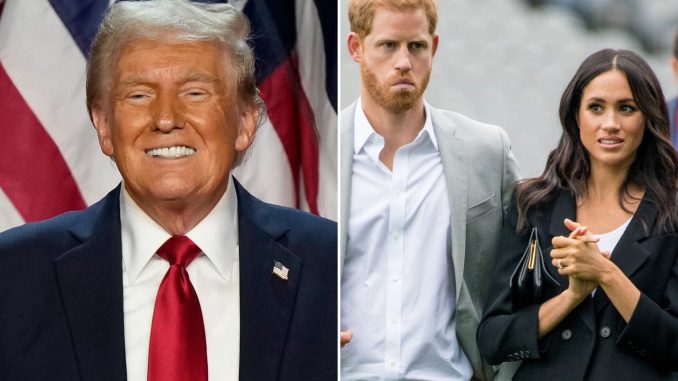 Prince Harry & Meghan Markle are 'DEVASTATED Donald Trump won presidency…they're plotting major response', expert says