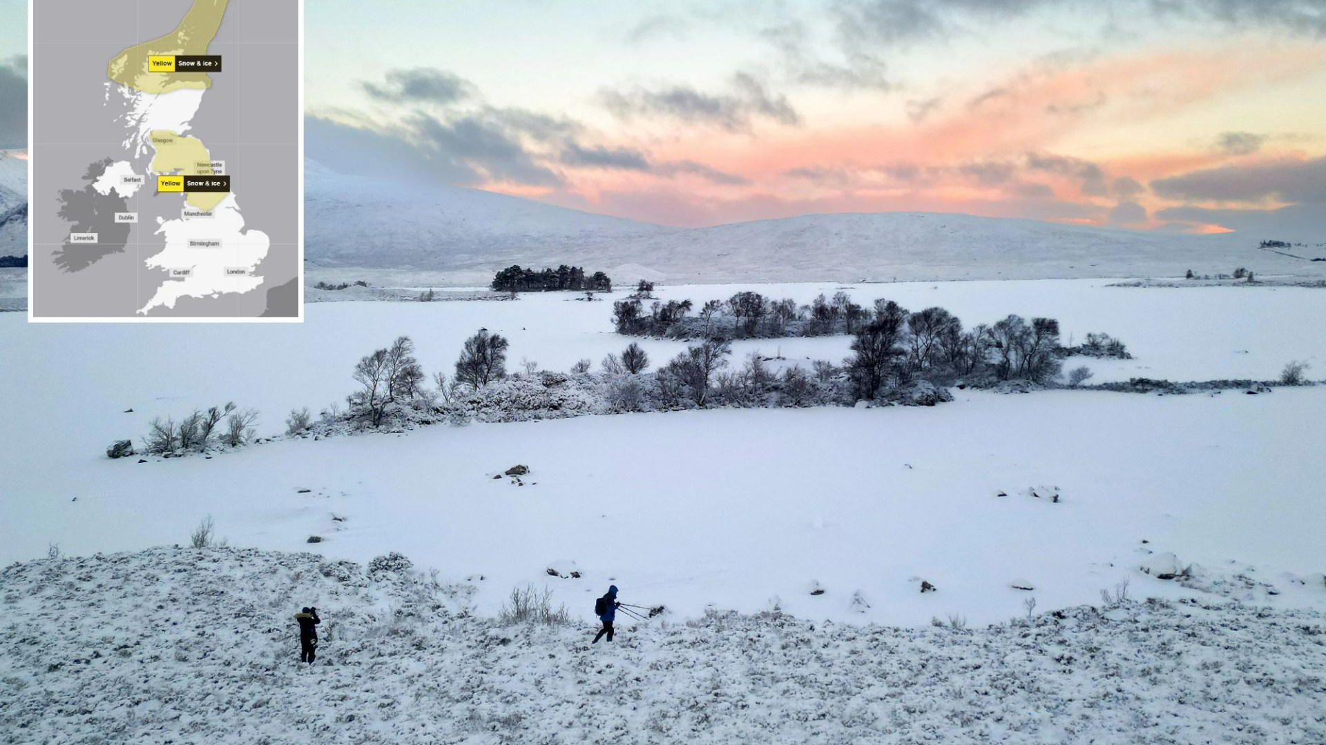 UK weather: Met Office warns 'disruptive' snow and sleet could hit from Sunday ahead of coldest week yet this month