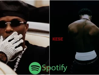 Wizkid breaks own record on Spotify with new track 'Kese Dance'