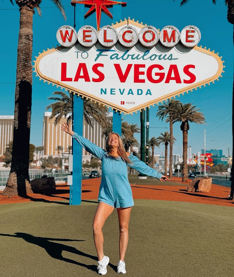 Stacey Solomon is currently enjoying the sights of Las Vegas on a 'dream trip'