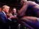 Jon Jones hands belt and BOWS to Donald Trump as US President elect steals the show at UFC 309 in New York