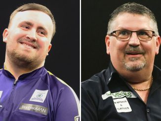 Gary Anderson jokes he'll KICK Luke Littler before their Grand Slam of Darts semi-final