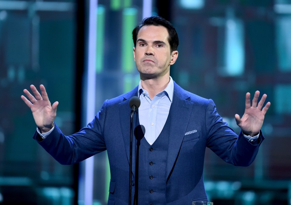 The set is the double of Jimmy Carr