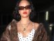 Stunning Rihanna shows off style in luxurious faux fur coat ahead of high-end meal at celeb haunt